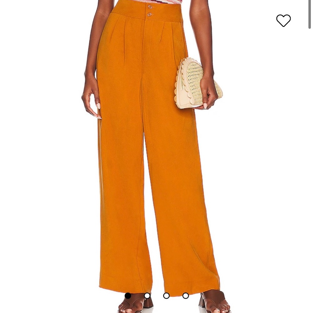 Bcbg wide leg burnt orange wide leg float pants